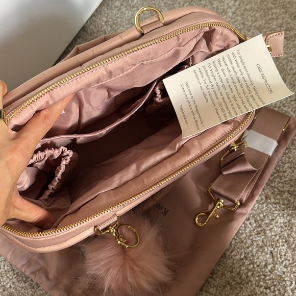 Paige Mini Dusty Rose Happ Diaper Bag - Picture 3 of 6